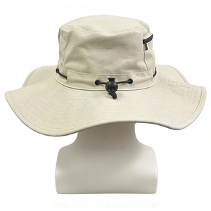 Chapeau <span class=keywords><strong>de</strong></span> <span class=keywords><strong>pêcheur</strong></span> vintage en toile <span class=keywords><strong>de</strong></span> cowboy avec cordon <span class=keywords><strong>de</strong></span> serrage, chapeau d'été à large bord pour l'extérieur - Product Image 3