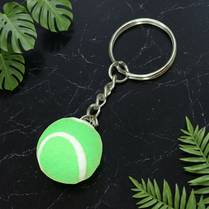 Tennis Ball Keychain Bulk Wholesale Custom Logo Promotional <b>Keyrings</b> Sports Giveaways Corporate Event Gifts Tennis Merchandis - Product Image 1