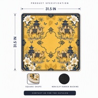 Tapis de poker en néoprène de luxe 31,5 pouces, prix usine, avec sac de rangement pour 4 joueurs