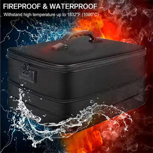 महत्वपूर्ण दस्तावेजों और प्रमाणपत्रों के घर के भंडारण के लिए वाटरप्रूफ और फायरप्रूफ पोर्टेबल ट्रैवल आयोजक लॉक फ़ाइल बैग - Product Image 6