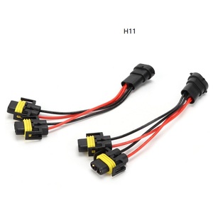 Connecteurs de faisceau de câbles pour feux antibrouillard et phares 9005/9006/H4/H13/H11, ensemble de câbles automobiles, prise céramique 2 broches - Product Image 3