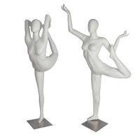 Mannequin de danse en plastique unisexe, modèle de sport et yoga, pose complète autonome, pour vitrine