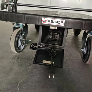 Nhiệm Vụ Nặng Nề Điện Nhựa Có Thể Gập Lại Nền Tảng Xe Đẩy 300Kg Khả Năng Tải Có Thể Gập Lại Giỏ Hàng 4 Bánh Xe Tay Công Nghiệp Xe Tải - Product Image 6