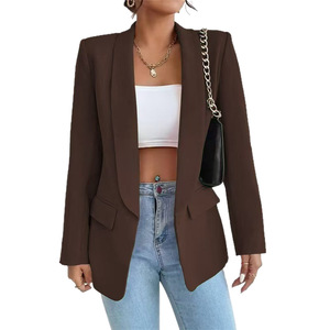 Eleganter Damen-<span class=keywords><strong>Blazer</strong></span> in Rosa, Lässige Offene Jacke mit Langen Ärmeln für Büro, Geschäftliches, Formelle und Alltägliche Anlässe - Product Image 3