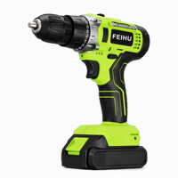 Perceuse sans fil 21V, kit 28 pièces, vitesse variable 1350 tr/min, couple 28 Nm, mandrin sans clé 3/8 po avec embouts et douilles