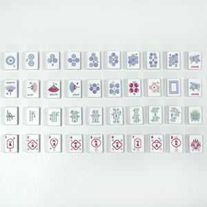 Jeu de Mahjong Américain Personnalisé en Cristal : Améliore la Santé Mentale, Matériau Mélamine, Fabrication Soignée, Vente en Gros et Personnalisation - Product Image 5