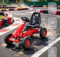 WDHP003A Go Kart Pedal Anak Bertenaga Baterai 4 Roda Mainan Mobil Trek Ajaib Lucu untuk Anak-Anak