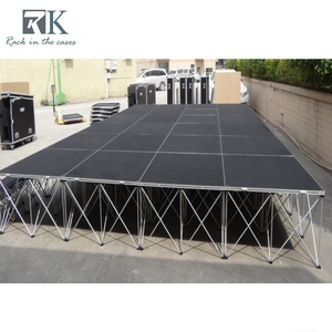 เวทีอลูมิเนียมแบบพกพาประกอบง่ายสำหรับงานในร่มและกลางแจ้ง งานแต่งงาน คอนเสิร์ต - Product Image 5