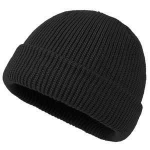 SH-1045 Unisex de doble capa para invierno, gorro de pescador de esquí, gorro acanalado cálido, diseño Retro Sin borde, camuflaje para pescadores Dockers - Product Image 4