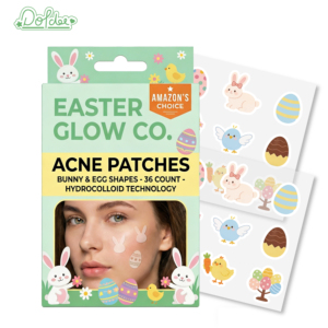 Patchs anti-acné à thème Pâques 2026, marque privée OEM, best-sellers, formes mignonnes de lapin et d'œuf |   Logo personnalisé - Product Image 1