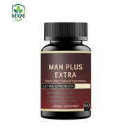 Capsules de Maca Plus pour l'amélioration de la puissance masculine, booster d'énergie pour adultes, augmentation de la taille, 60 unités, santé reproductive, performance masculine