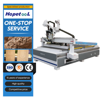 Máquina CNC de un solo eje 2030E para trabajar la madera con husillo refrigerado por aire ATC de 9KW, servomotor Yako de 1.5KW y sistema de control LNC