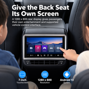 จอแสดงผลด้านหลังขนาด 7 นิ้ว ระบบ Android 13 สำหรับรถยนต์ Tesla Model 3 และ Model Y - รองรับระบบเสียงและการอัปเดต OTA - Product Image 2