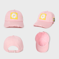 Casquette de baseball en coton lavé avec logo brodé personnalisé, style délavé, pour papa, ODM