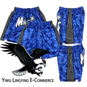 Vente en gros Amérique Top Broderie Basketball Shorts avec poches Séchage rapide et respirant - Product Image 1