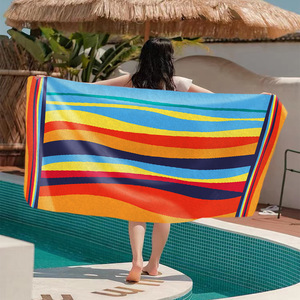 Wholesale Extra Large Quick <strong>Dry</strong> Beach <strong>Towel</strong> Oversize Custom <strong>Print</strong> Microfiber Anti-Sand Plant Pattern Beach <strong>Towel</strong> for Sports - Product Image 5