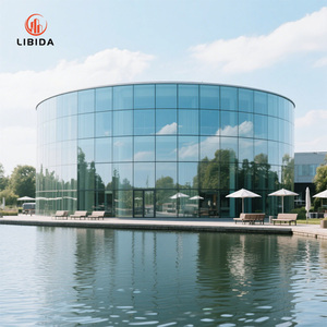 <span class=keywords><strong>Façade</strong></span> à <span class=keywords><strong>double</strong></span> <span class=keywords><strong>peau</strong></span> à économie d'énergie et à réduction de bruit: mur rideau en alliage d'aluminium direct d'usine pour halls et façades extérieurs - Product Image 4