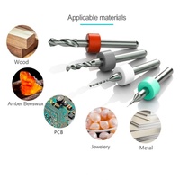 Jeu de 10 forets en carbure torsadés pour PCB, micro-forets en acier au tungstène 0,5-3,175 mm, outil de précision pour circuits imprimés