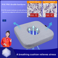 Coussin orthopédique Skylee 4D POE pour soulager les hémorroïdes, la sciatique et le coccyx, imperméable, anti-escarres, pour siège de fauteuil roulant