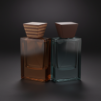 Envase de Perfume de Lujo con Tapa de Madera Pintada, Logotipo Personalizado con Láser, Botella de Colonia con Tapa de Madera Fea15