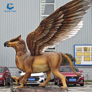 Animatronic Western Dragon mit Flügeln D-RT02 Drachen höhle und Baby Dragon Modell - Product Image 6