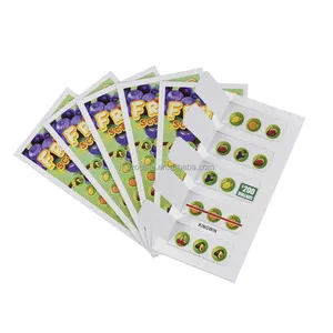 Multi-Appearance Design Printing Lottery Tickets Gambling Cards Custom Pull Tab Lottery Tickets