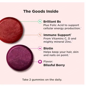 Gomitas de Aminoácidos, Coenzimas, Colágeno, Complejo B, B12, Metilcobalamina, Vitamina D3, K2, Biotina y Ácido Fólico para el Metabolismo Femenino - Product Image 2