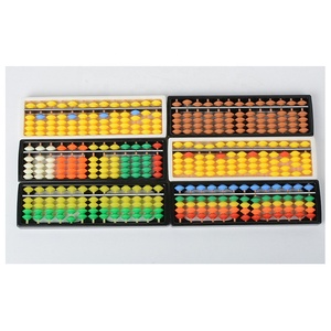 <span class=keywords><strong>Calculadora</strong></span> de colores de arcoíris personalizada para estudiantes, herramientas de aprendizaje, Ábaco de plástico con dígitos de juguete Montessori, 13 varillas para niños - Product Image 6