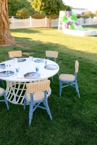Chaise Enfant en Rotin Faite à la Main, Design Moderne, Idéale pour Fêtes d'Anniversaire et Location Événementielle, en Osier Naturel pour Salon et Cuisine - Product Image 6