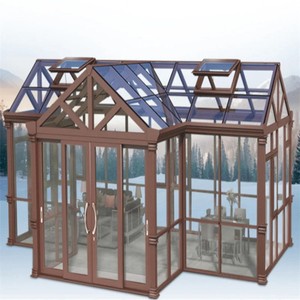 Cadre en aluminium Toit incliné Véranda en verre trempé pour piscine intérieure Pare-soleil Conversions - Product Image 3