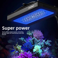 KASSRAY Coral Light S240, éclairage LED intelligent à 10 canaux pour aquarium d'eau salée, spectre complet, contrôlé par application, télécommande, Chine
