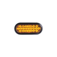 Nouvelle lampe arrière ovale LED personnalisée KLT-LITE KW8038 de 6 pouces pour camion et remorque, 24 LED, stop, clignotant, marche arrière, SAE/DOT, étanche IP67, remplacement