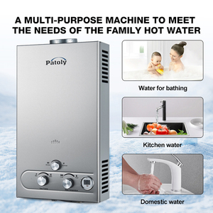 Venta al por mayor OEM Deal Global 8L 10L chimenea <span class=keywords><strong>de</strong></span> acero inoxidable <span class=keywords><strong>Gas</strong></span> calentador <span class=keywords><strong>de</strong></span> agua temperatura constante Hotel piscina sistema solución - Product Image 2