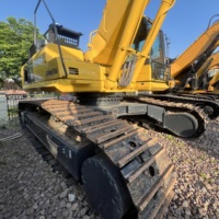 Excavatrice Komatsu PC450 d'occasion de haute qualité, 45 tonnes, modèle PC450-8, sur chenilles, forte force de rupture, pelleuse robuste
