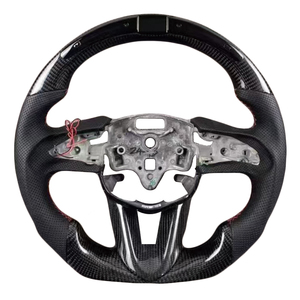 Volante Deportivo de Fibra de Carbono y Cuero Perforado con LED de Alta Calidad para Cadillac CT4 CT5 - Product Image 1