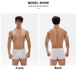 Wholesale Men Underwear <b>Trunk</b> Soft High Quality Short Leg Ice Silk Sport Men's Breathable Briefs & <b>Boxers</b> - Product Image 4