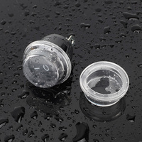 Tapa impermeable para interruptor basculante KCD1 Round23mm, superficie Plana Alta, cubierta de PVC transparente para protección de interruptor de encendido y apagado