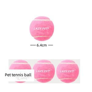 JXANRY <span class=keywords><strong>Instagram</strong></span> Hot <span class=keywords><strong>Toy</strong></span> <span class=keywords><strong>Dog</strong></span> Cat juguete Vocal pelota de tenis dientes resistentes a mordeduras viaje de entrenamiento de perros grandes y pequeños - Product Image 2