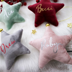 2022 spazi vuoti nome iniziale Nursery Hanging Christmas Star decorazioni per l'albero <span class=keywords><strong>di</strong></span> <span class=keywords><strong>natale</strong></span> all'aperto - Product Image 3