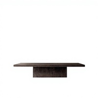 Table basse Wabi Sabi en bois massif de style vintage américain, en bois d'orme, faite à la main, couleur personnalisée, durable, écologique, pour salon, hôtel