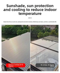 Moderna Cortina Eléctrica Retráctil <span class=keywords><strong>de</strong></span> Aluminio y Cristal para Solárium, Tragaluz, Ventana, Persiana, Lámina, Contraventana, Techo, Persiana Enrollable Horizontal - Product Image 4