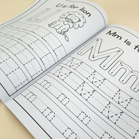 Cahier de traçage des lettres majuscules et minuscules A-Z personnalisé, cahier d'entraînement au contrôle du stylo, livre de coloriage pour l'éducation précoce et la cognition