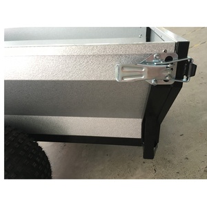 <span class=keywords><strong>Remorque</strong></span> à benne basculante pour VTT en acier galvanisé certifiée CE, à essieu unique, avec deux roues de 22 x 11-8' - Product Image 2