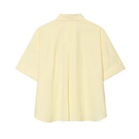 Ensemble décontracté 2 pièces pour femme 2026 : chemise rayée à revers et manches courtes + mini-short rayé rétro