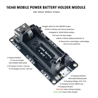 Module de chargeur de batterie de banque d'alimentation Micro USB 16340, double sortie 3.3v 5v, support de batterie rechargeable, carte de charge de batterie au lithium