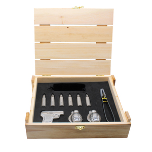 Set de Regalo en Caja de Madera, Piedras Enfriadoras de Whisky con Forma de <span class=keywords><strong>Granada</strong></span> y Bala, Cubitos de Hielo de Acero Inoxidable, Piedras para Vino - Product Image 5