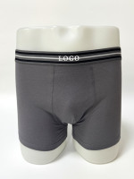 Caleçon Boxer Confort Léger pour Homme, Taille Mi-Haute, en Coton Élasthanne Tricoté, Anti-Bactérien, Respirant et Élastique, Design Personnalisé