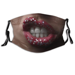 Máscara facial humana 3D, ajustable, lavable, accesorios para disfraces, máscara divertida reutilizable, accesorio para disfraz de Halloween, divertido - Product Image 4