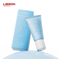 Tube de crème cosmétique personnalisé avec logo, 150 ml, 200 ml, avec applicateur de massage à 5 rouleaux métalliques pour lotion corporelle et crème pour le cou, tube à presser