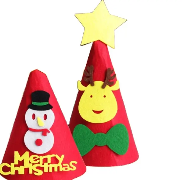 Новый модный подарок мультяшная Рождественская шляпа фетровая шляпа детская шляпа